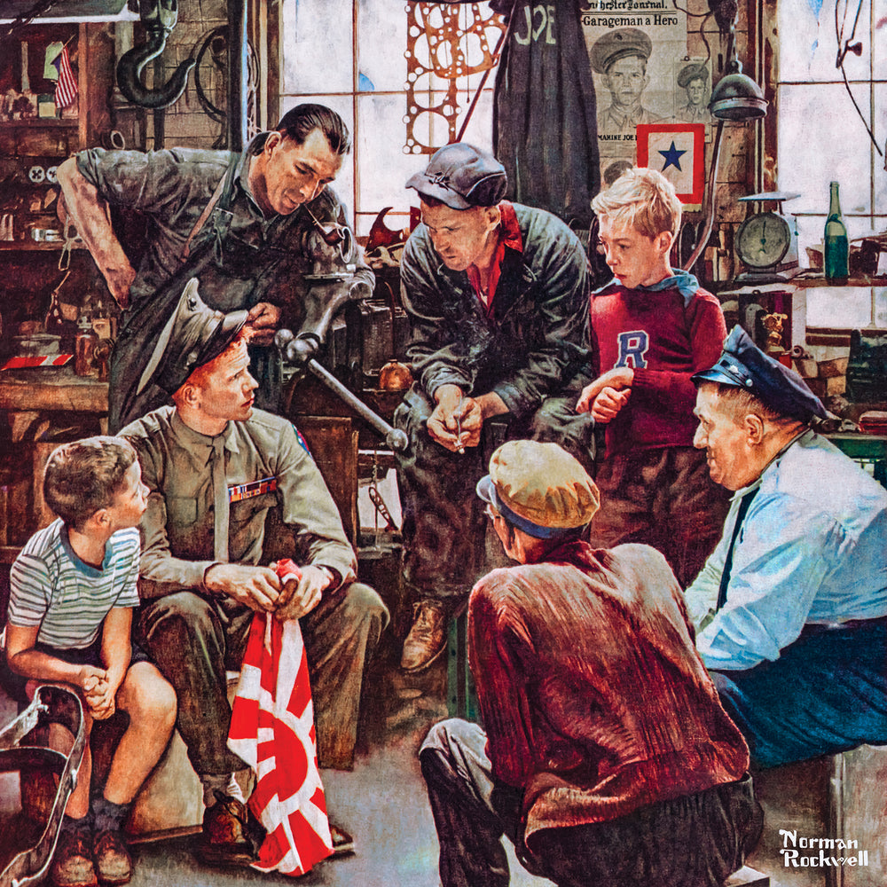 Puzzle Masterpieces: 1000 Piece Saturday Evening Post - Homecoming Marine