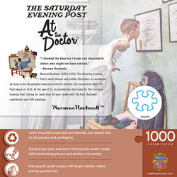 Puzzle Masterpieces: 1000 Piece Saturday Evening Post Norman Rockwell - At the Doctor's