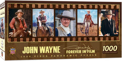 Puzzle Masterpieces: 1000 piece Panoramic John Wayne Forever In Film