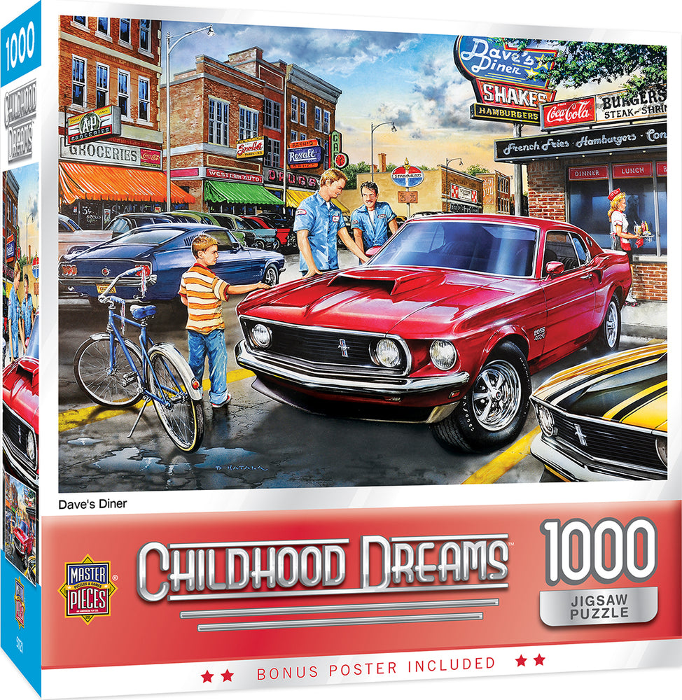 Puzzle Masterpieces: 1000 Piece Childhood Dreams - Dave's Diner