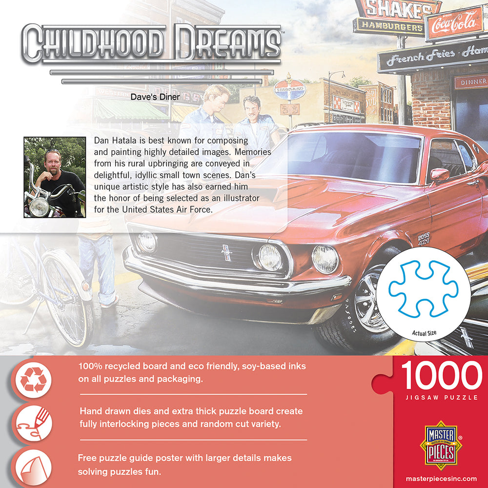 Puzzle Masterpieces: 1000 Piece Childhood Dreams - Dave's Diner