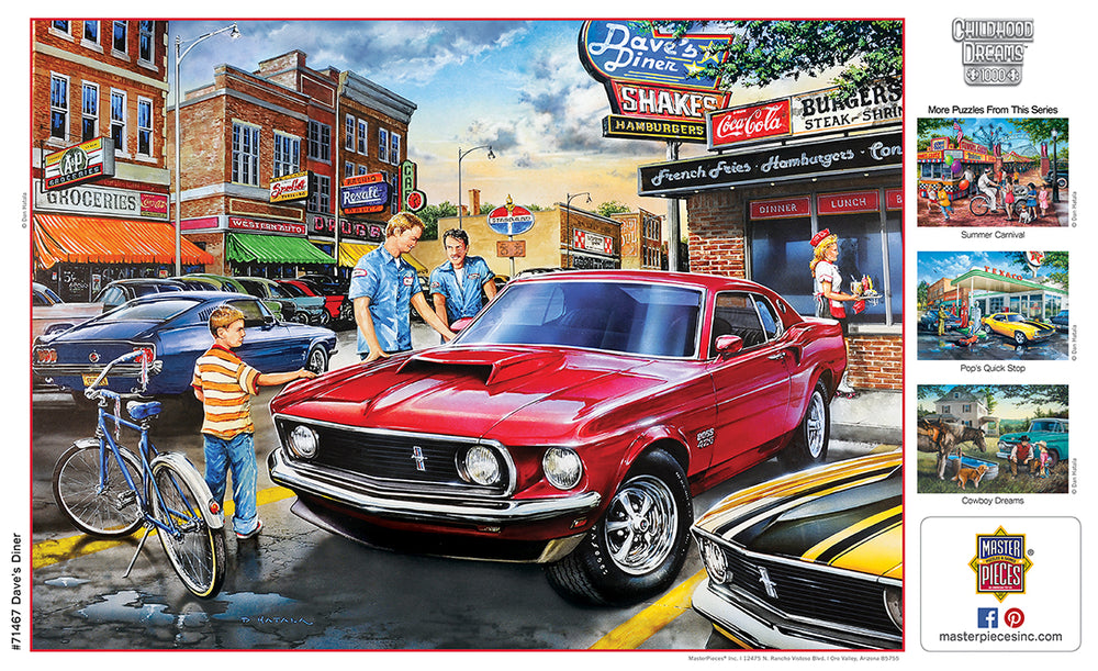 Puzzle Masterpieces: 1000 Piece Childhood Dreams - Dave's Diner