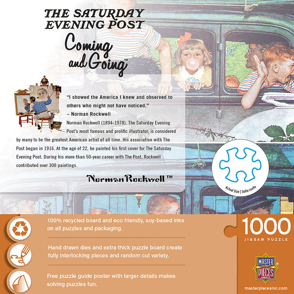 Puzzle Masterpieces: 1000 Piece Saturday Evening Post - Coming and Going