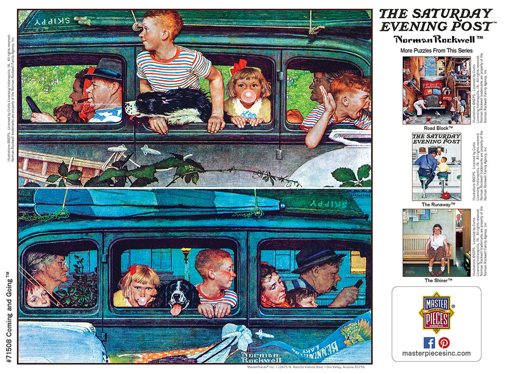 Puzzle Masterpieces: 1000 Piece Saturday Evening Post - Coming and Going