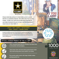 Puzzle Masterpieces: 1000 Piece U.S. Army - Men of Honor