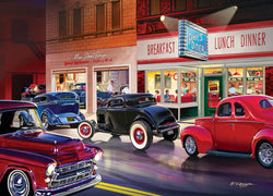 Puzzle Masterpieces: 1000 Piece Cruisin‘ Rt66 - Phil's Diner
