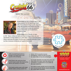 Puzzle Masterpieces: 1000 Piece Cruisin‘ Rt66 - Gamblin Man