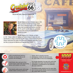 Puzzle Masterpieces: 1000 Piece Cruisin‘ Rt66 - Route 66 Café