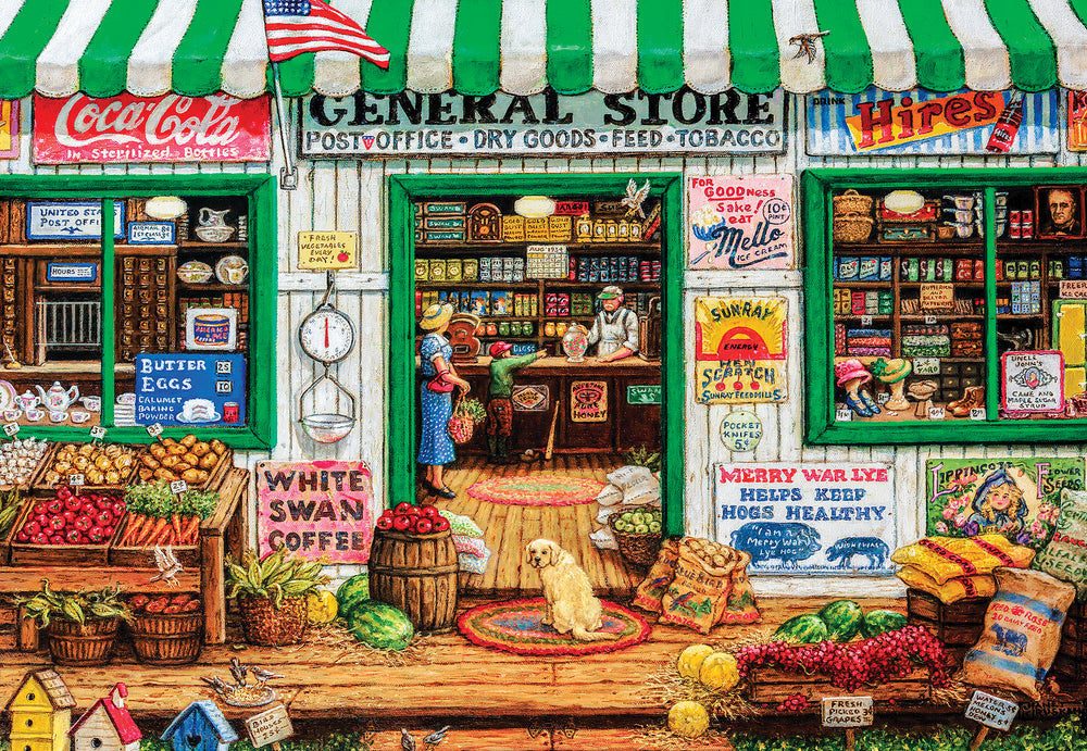 Puzzle Masterpieces: 1000 Piece EZGrip General Store