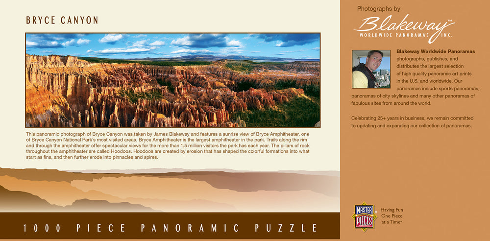 Puzzle Masterpieces: 1000 Piece Panoramic American Vistas - Bryce Canyon