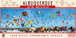 Puzzle Masterpieces: 1000 Piece Panoramic American Vistas - Albuquerque Balloons