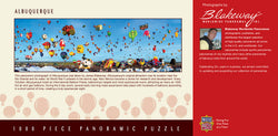 Puzzle Masterpieces: 1000 Piece Panoramic American Vistas - Albuquerque Balloons