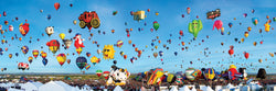 Puzzle Masterpieces: 1000 Piece Panoramic American Vistas - Albuquerque Balloons