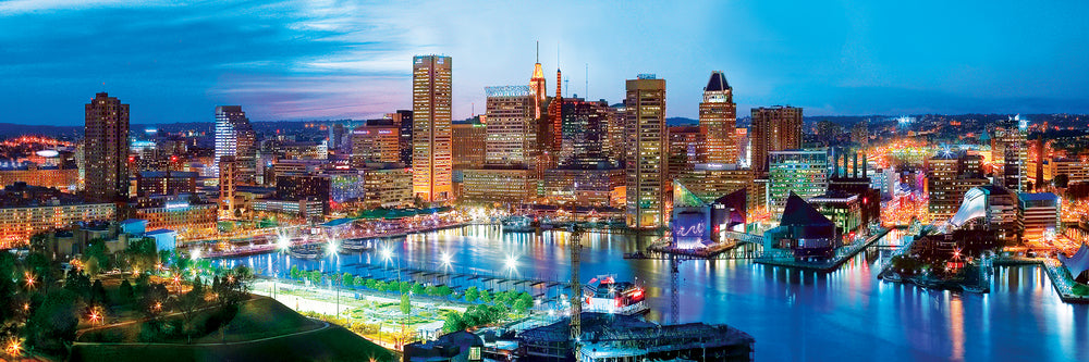Puzzle Masterpieces: 1000 Piece Panoramic American Vistas - Baltimore
