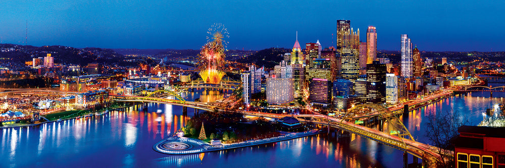 Puzzle Masterpieces: 1000 Piece Panoramic American Vistas - Pittsburgh