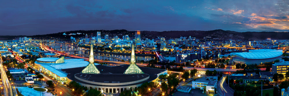 Puzzle Masterpieces: 1000 Piece Panoramic American Vistas - Portland