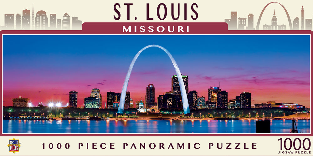 Puzzle Masterpieces: 1000 Piece Panoramic American Vistas - St. Louis
