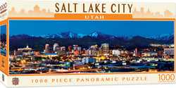 Puzzle Masterpieces: 1000 Piece Panoramic American Vistas - Salt Lake City