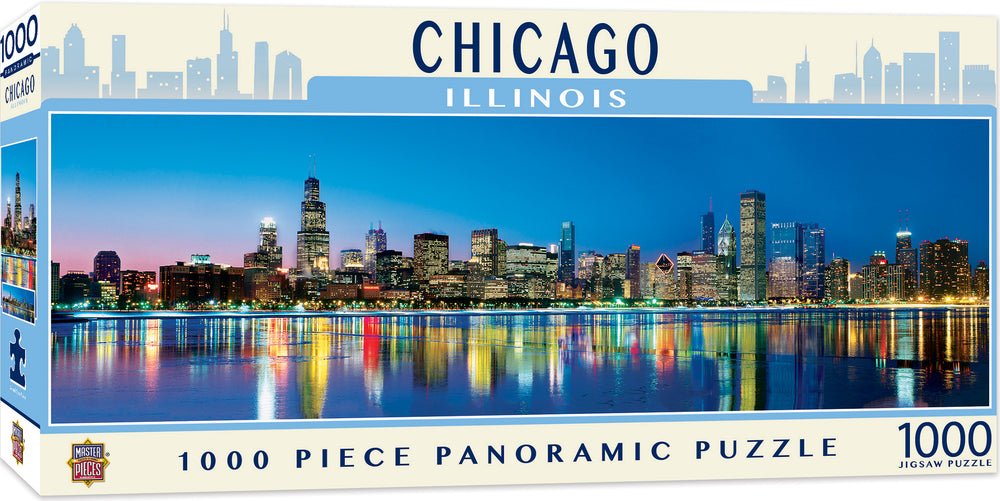 Puzzle Masterpieces: 1000 Piece Panoramic American Vistas - Chicago
