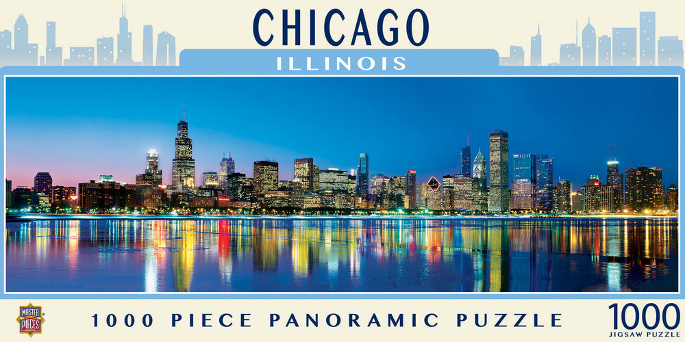 Puzzle Masterpieces: 1000 Piece Panoramic American Vistas - Chicago