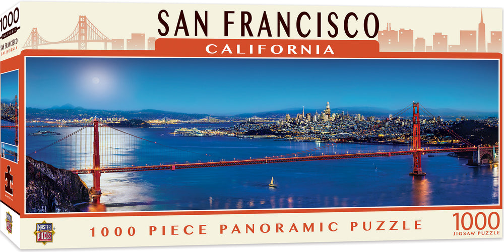 Puzzle Masterpieces: 1000 Piece Panoramic American Vistas - San Francisco