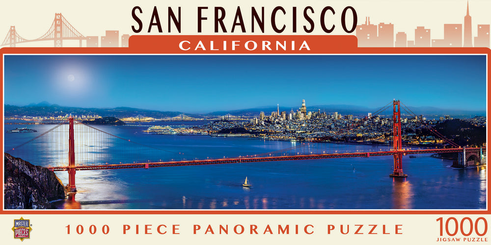 Puzzle Masterpieces: 1000 Piece Panoramic American Vistas - San Francisco
