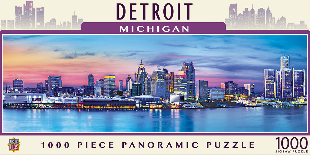 Puzzle Masterpieces: 1000 Piece Panoramic American Vistas - Detroit
