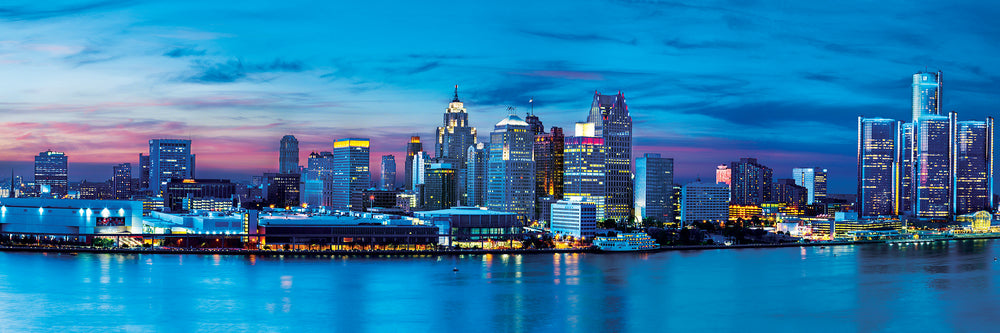 Puzzle Masterpieces: 1000 Piece Panoramic American Vistas - Detroit