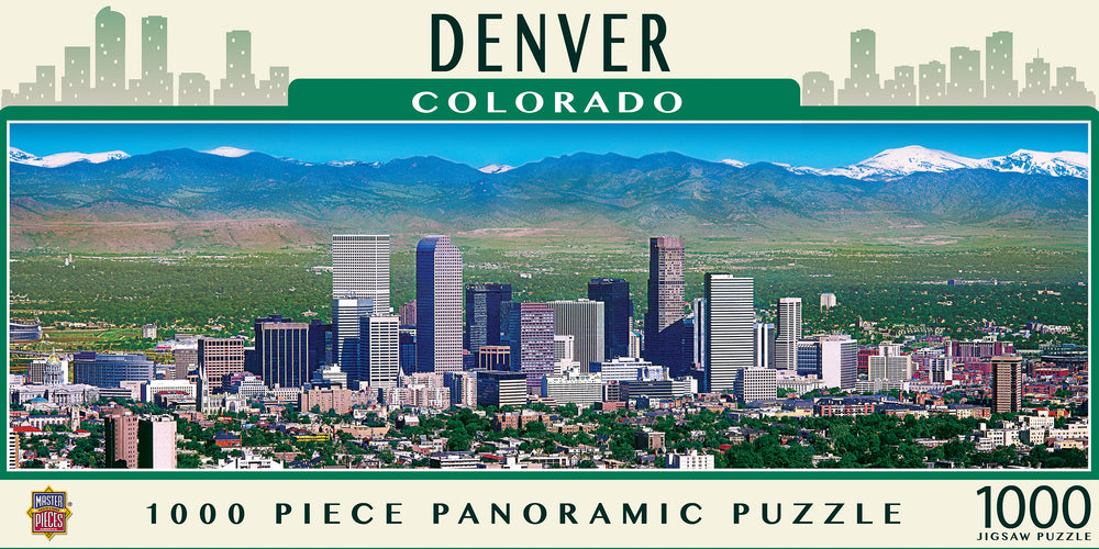 Puzzle Masterpieces: 1000 Piece Panoramic American Vistas - Denver