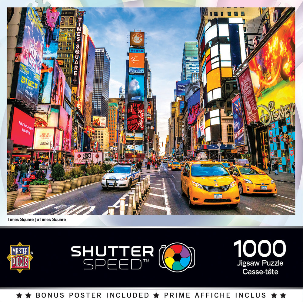 Puzzle Masterpieces: 1000 Piece Shutterspeed - Times Square