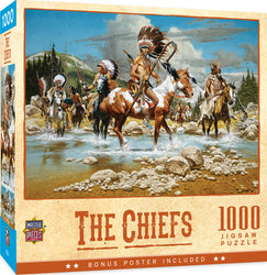 Puzzle Masterpieces: 1000 Piece Tribal Spirit - The Chiefs