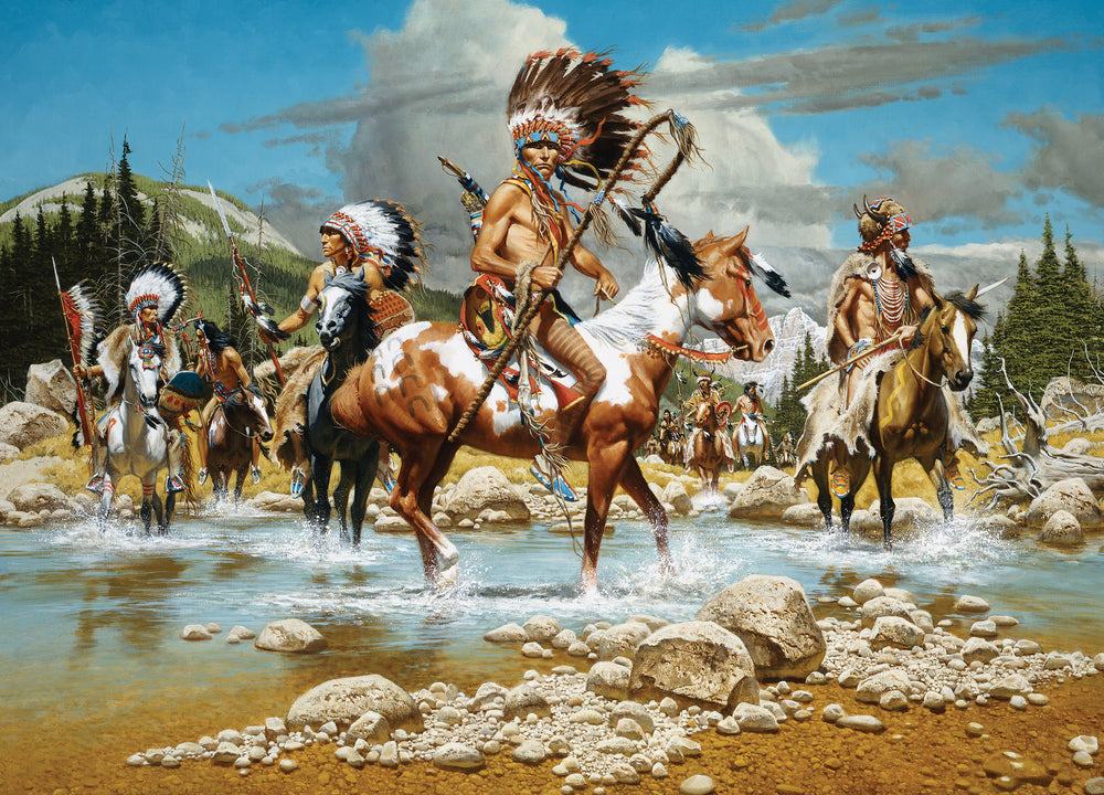 Puzzle Masterpieces: 1000 Piece Tribal Spirit - The Chiefs