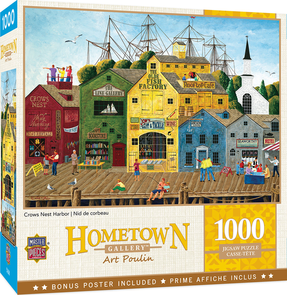 Puzzle Masterpieces: 1000 Piece Hometown Gallery - Crows Nest Harbor