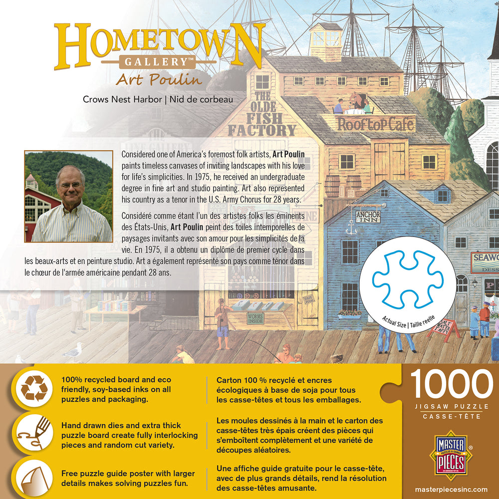 Puzzle Masterpieces: 1000 Piece Hometown Gallery - Crows Nest Harbor