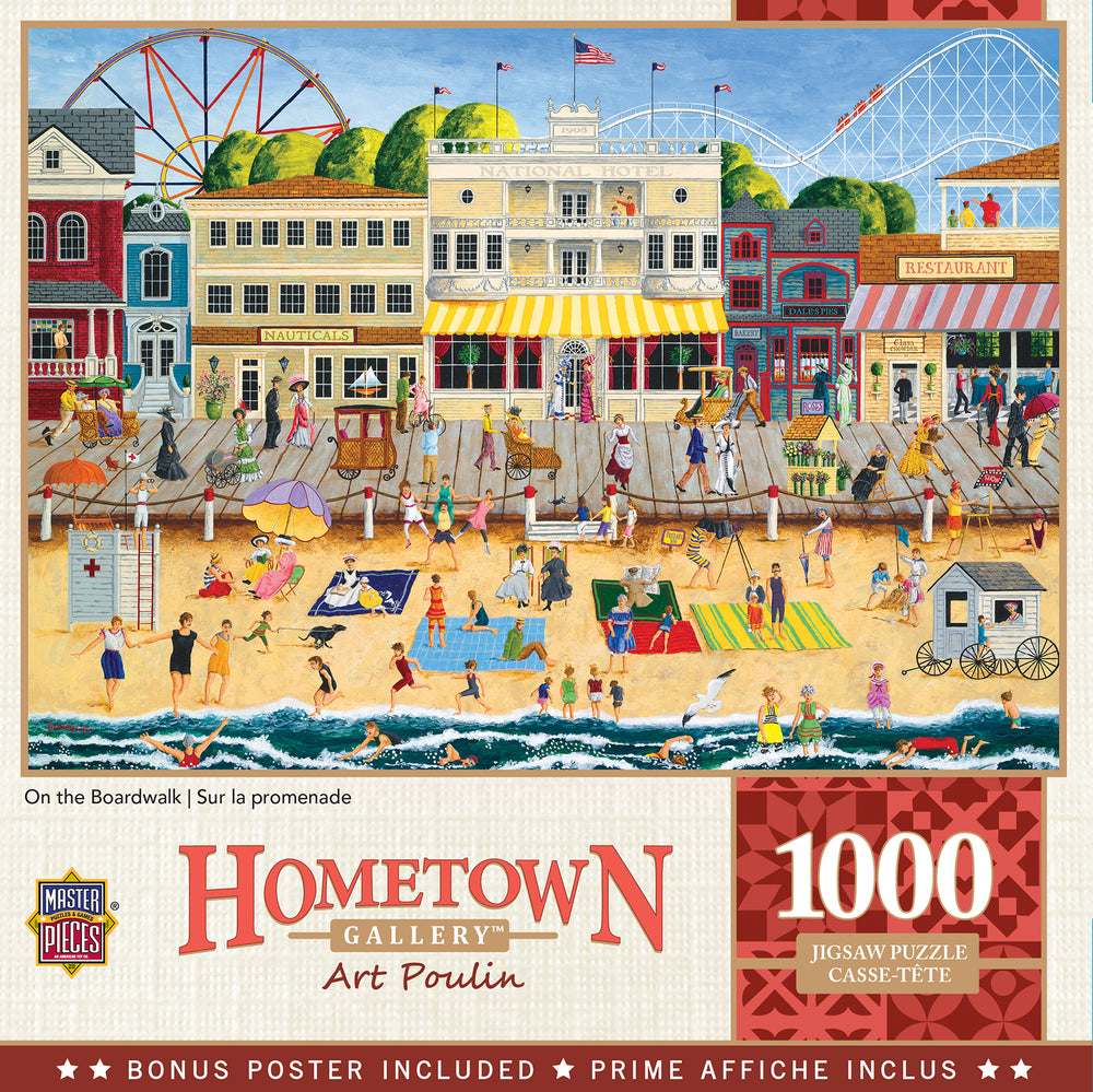 Puzzle Masterpieces: 1000 Piece Hometown Gallery - On the Boardwalk