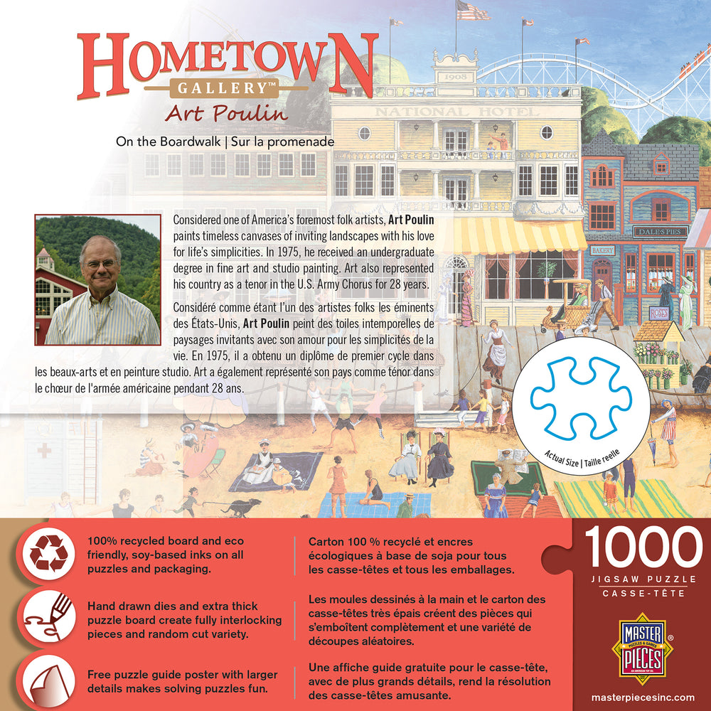 Puzzle Masterpieces: 1000 Piece Hometown Gallery - On the Boardwalk