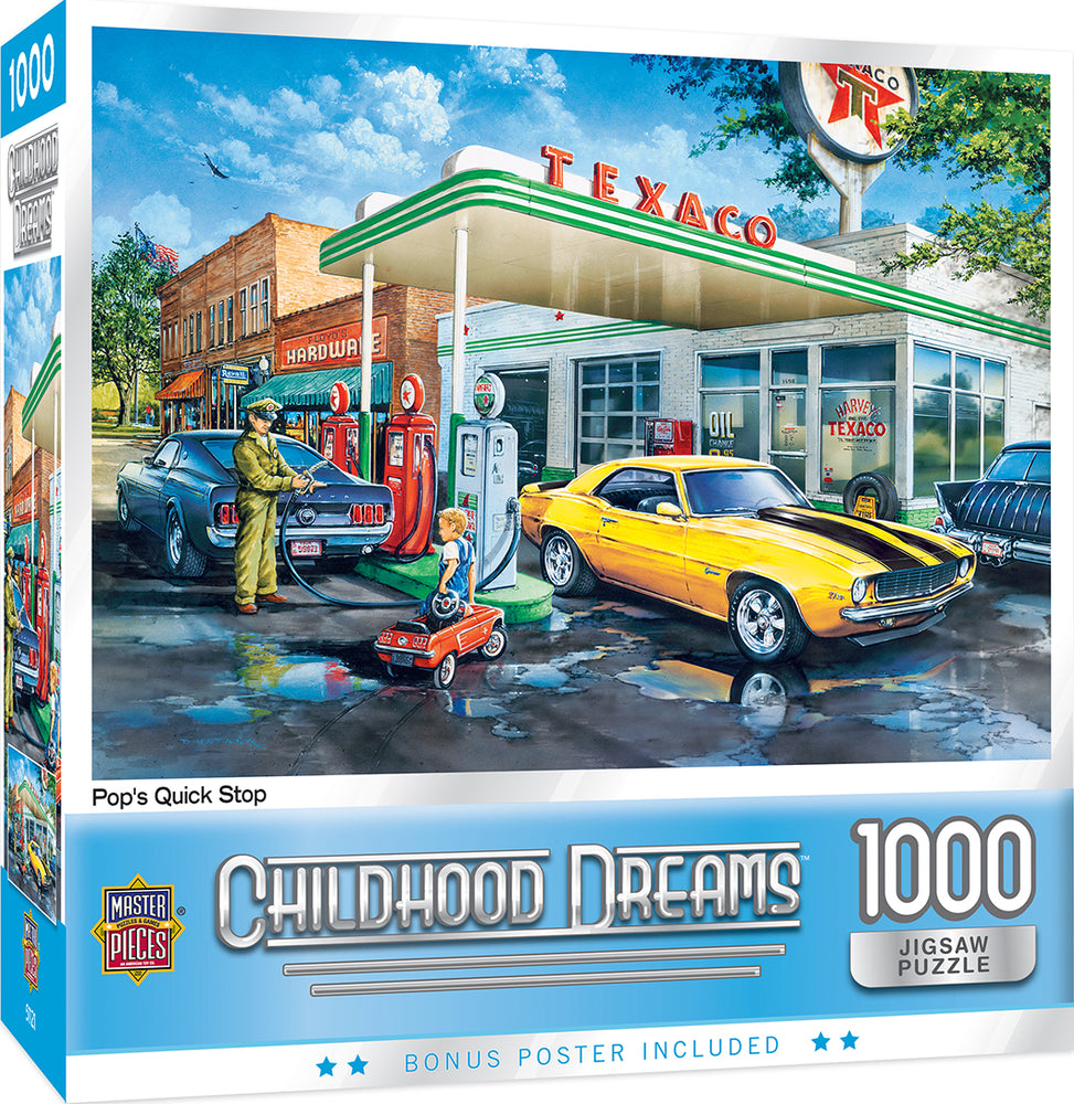 Puzzle Masterpieces: 1000 Piece Childhood Dreams - Pop’s Quick Stop
