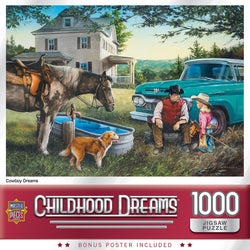 Puzzle Masterpieces: 1000 Piece Childhood Dreams - Cowboy Dreams