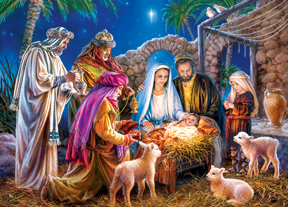 Puzzle Masterpieces: 1000 Piece Holiday - A Child is Born