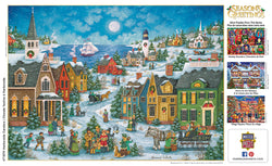 Puzzle Masterpieces: 1000 Piece Holiday - Harbor Side Carolers