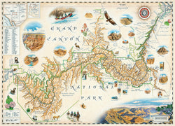 Puzzle Masterpieces: 1000 Piece Xplorer Maps - Grand Canyon