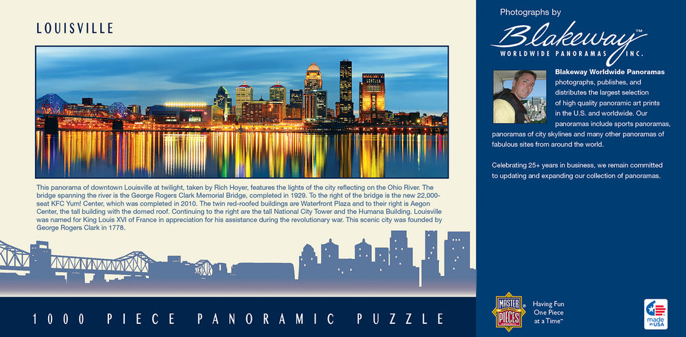 Puzzle Masterpieces: 1000 Piece Panoramic American Vistas - Louisville