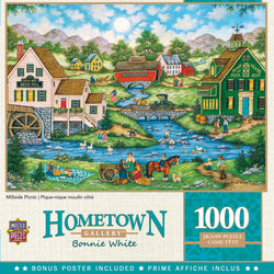 Puzzle Masterpieces: 1000 Piece Hometown Gallery - Millside Picnic