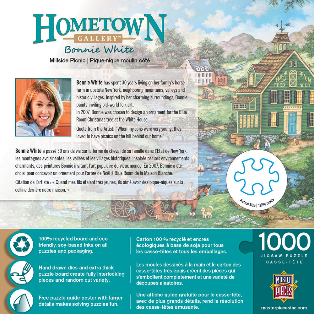 Puzzle Masterpieces: 1000 Piece Hometown Gallery - Millside Picnic