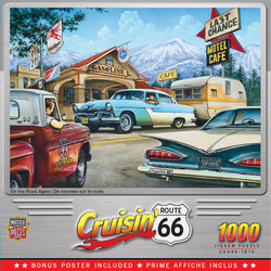 Puzzle Masterpieces: 1000 Piece Cruisin‘ Rt66 - On the Road Again