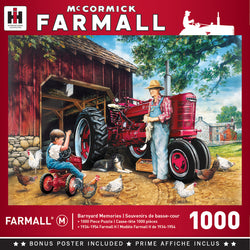 Puzzle Masterpieces: 1000 Piece Farmall Case IH - Barnyard Memories