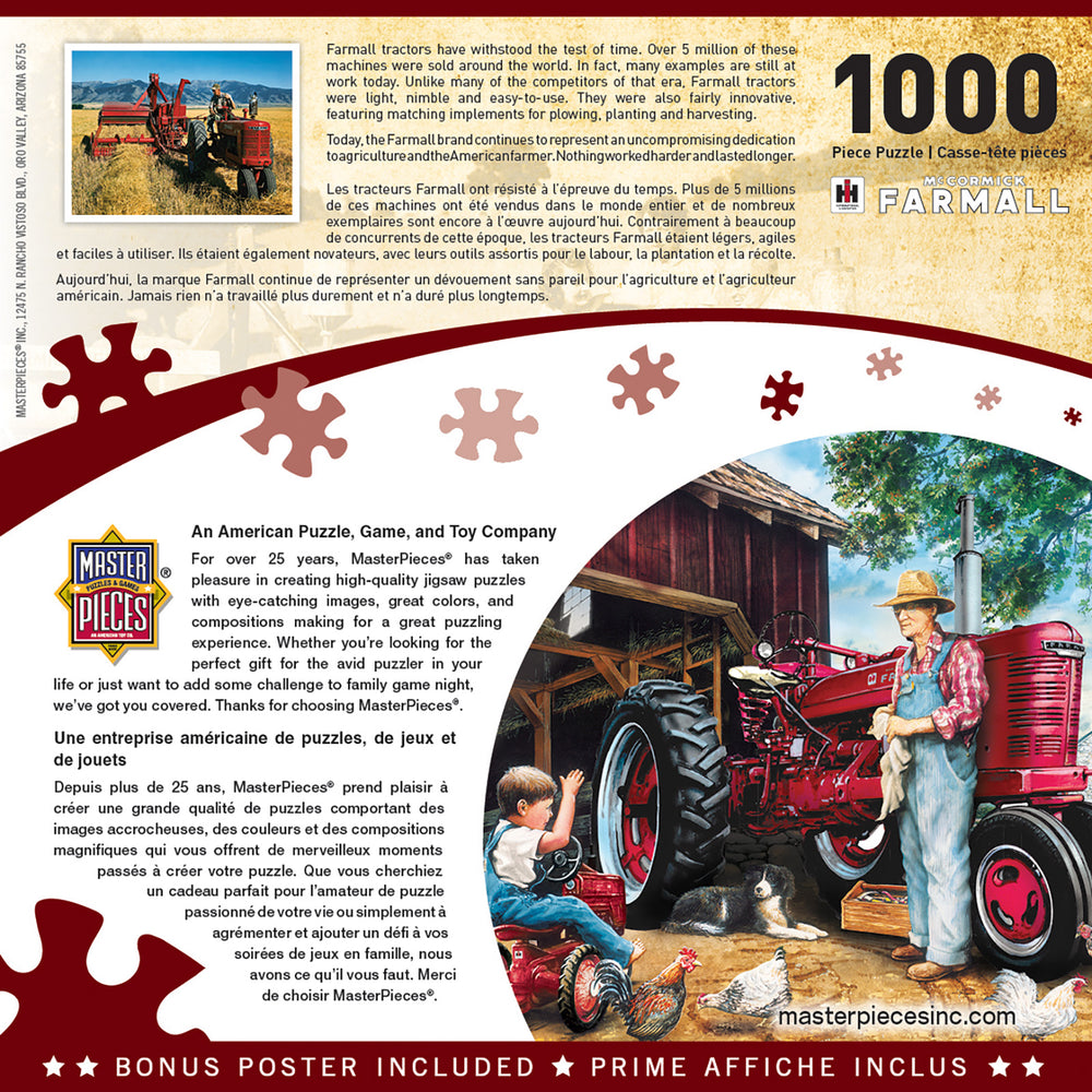 Puzzle Masterpieces: 1000 Piece Farmall Case IH - Barnyard Memories