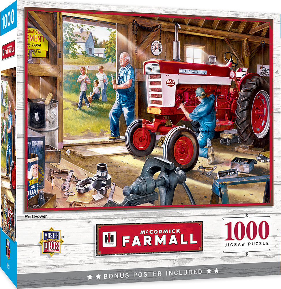 Puzzle Masterpieces: 1000 Piece Farmall Case IH - Red Power