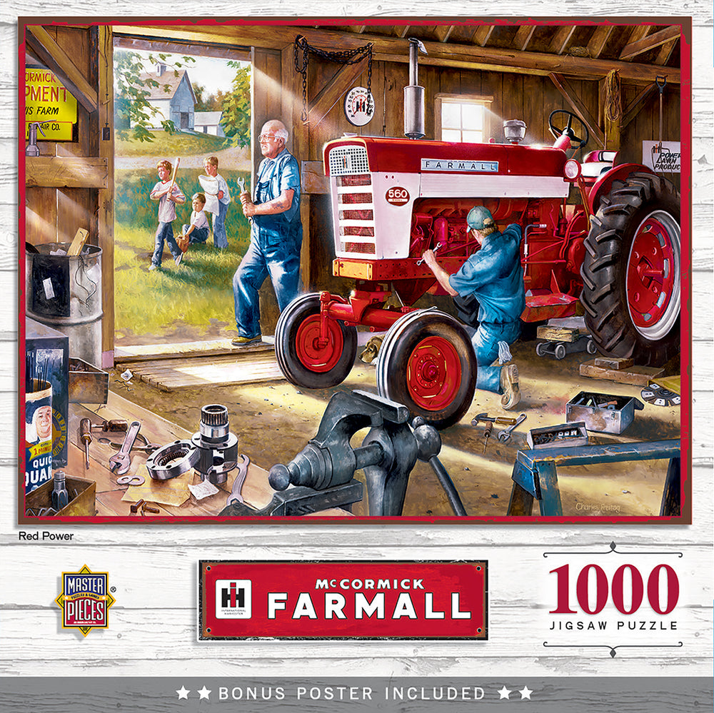 Puzzle Masterpieces: 1000 Piece Farmall Case IH - Red Power