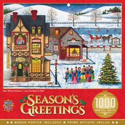 Puzzle Masterpieces: 1000 Piece Holiday - Main Street Carolers